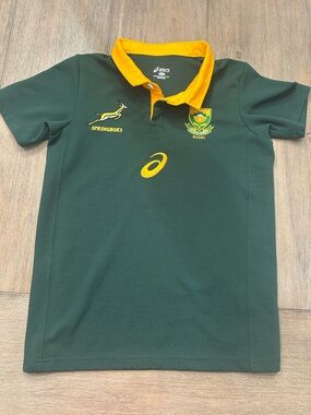ASICS Youth Springboks South Africa Rugby Jersey | Size 11-12 Years